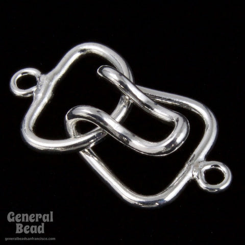 10mm Silver Tone Hook and Eye Clasp Set with 1 Loop-General Bead