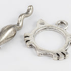 16mm Antique Silver Pewter Cat Toggle Clasp #CLB124-General Bead