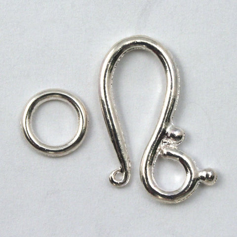 20mm Silver Decorative Hook Clasp #CLB141-General Bead