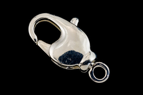 9mm x 17mm Bright Silver Swivel Lobster Clasp #CLB151-General Bead