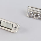 20mm x 17mm Silver 3 Loop Magnetic Clasp #CLB156-General Bead
