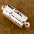 17mm x 7mm Bright Silver Magnetic Barrel Clasp #CLB186-General Bead