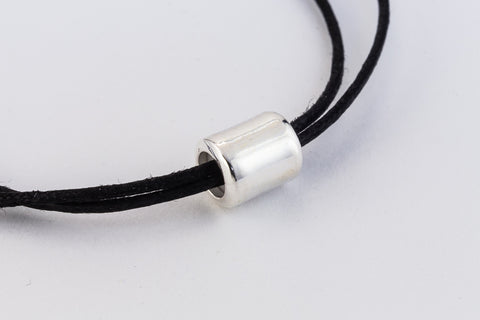 7mm x 5mm Bright Silver String-On Clasp #CLB191-General Bead