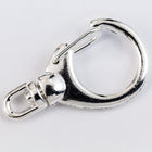 33mm x 19mm Bright Silver Round Swivel Clasp #CLB192-General Bead
