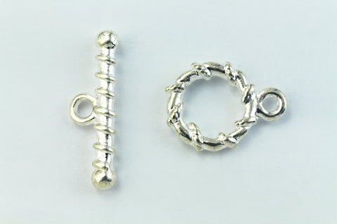 11mm Bright Silver Toggle Clasp #CLB208-General Bead