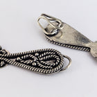 50mm x 15mm Silver "Bali" Hook and Eye Clasp with 3 Loops #CLBA217-General Bead
