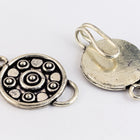 30mm x 15mm Silver "Bali" Hook and Eye Clasp with 2 Loops #CLBA219-General Bead