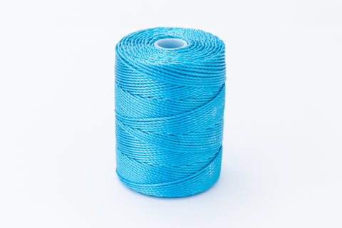 Aqua C-Lon 0.9mm Bonded Nylon Heavy Bead Cord-General Bead