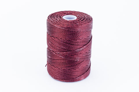 Black Currant C-Lon 0.9mm Bonded Nylon Heavy Bead Cord-General Bead