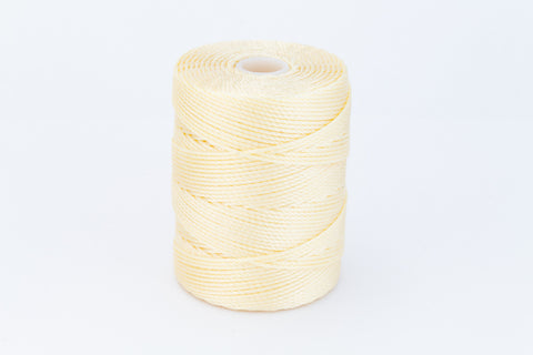 Cream C-Lon 0.4mm Bonded Nylon Fine Bead Cord-General Bead