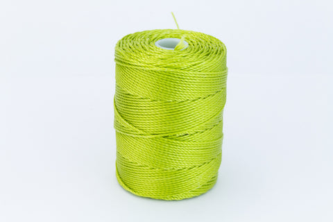 Chartreuse C-Lon 0.4mm Bonded Nylon Fine Bead Cord-General Bead