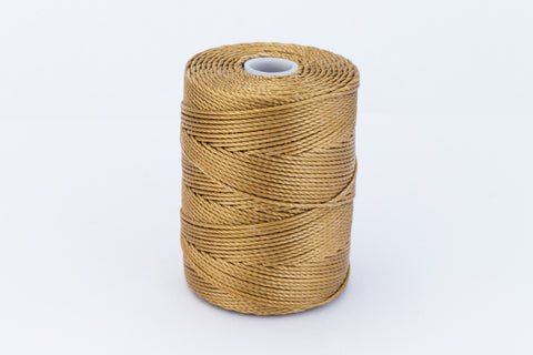 Dark Tan C-Lon 0.5mm Bonded Nylon Bead Cord-General Bead