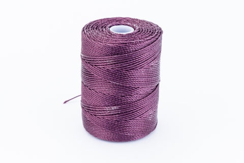 Eggplant C-Lon 0.115mm Bonded Nylon Micro Bead Cord-General Bead