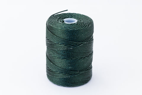 Forest Green C-Lon 0.5mm Bonded Nylon Bead Cord-General Bead