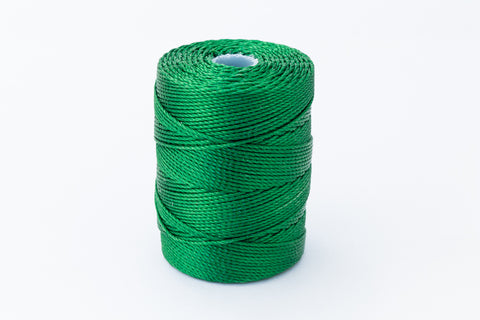 Green C-Lon 0.4mm Bonded Nylon Fine Bead Cord-General Bead
