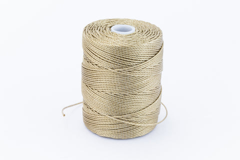 Khaki C-Lon 0.115mm Bonded Nylon Micro Bead Cord-General Bead