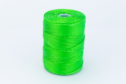 Neon Green C-Lon 0.5mm Bonded Nylon Bead Cord-General Bead