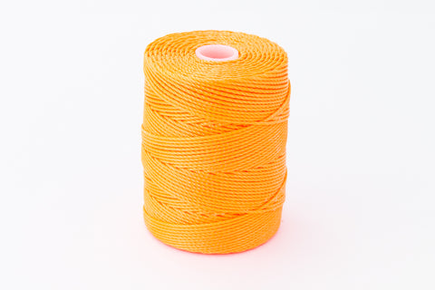 Neon Orange C-Lon 0.5mm Bonded Nylon Bead Cord-General Bead