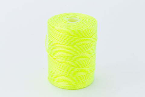 Neon Yellow C-Lon 0.5mm Bonded Nylon Bead Cord-General Bead