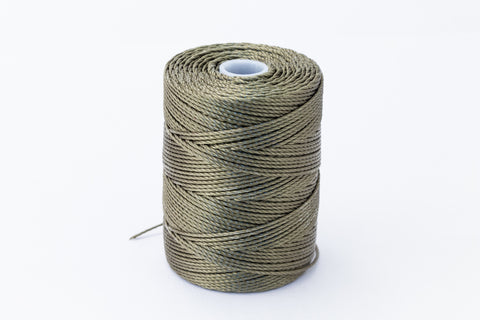 Olive C-Lon 0.115mm Bonded Nylon Micro Bead Cord-General Bead