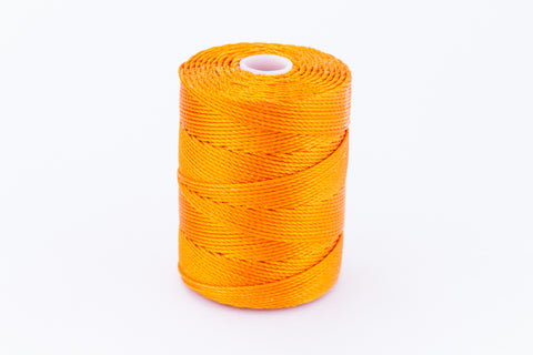 Popsicle Orange C-Lon 0.9mm Bonded Nylon Heavy Bead Cord-General Bead