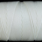White C-Lon 0.5mm Bonded Nylon Bead Cord-General Bead
