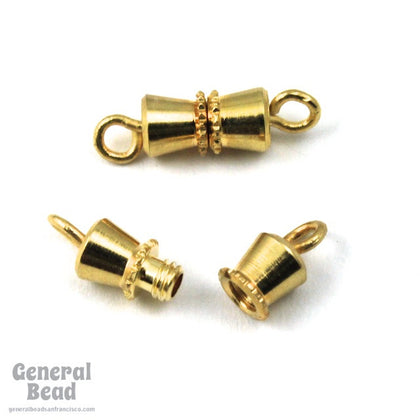 14mm Gold Barrel Clasp #CLC001-General Bead