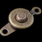 10mm Antique Brass Button Clasp #CLC005-General Bead