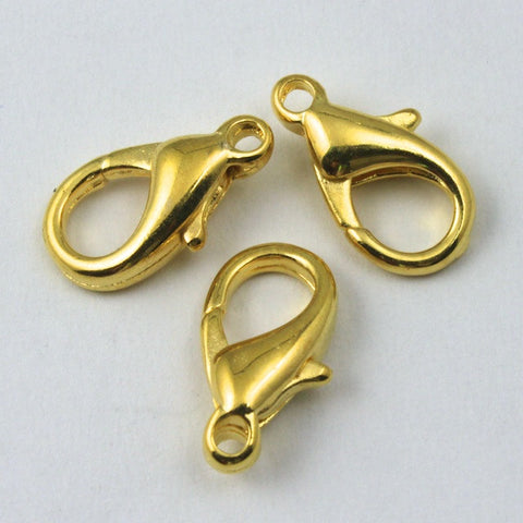 15mm Gold Tone Lobster Clasp #CLC011-General Bead