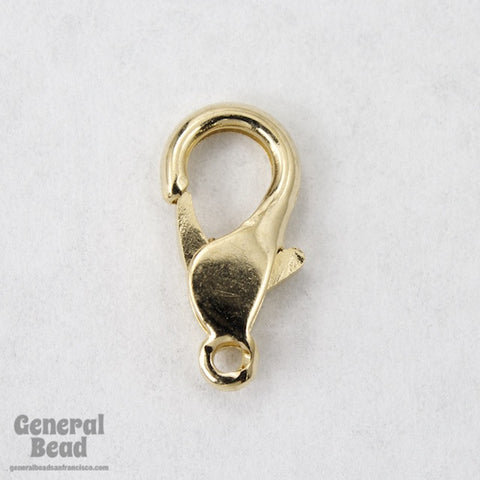 10mm Gold Tone Flat Lobster Clasp #CLC020-General Bead