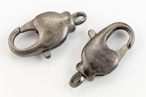 7mm x 14mm Matte Gunmetal Swivel Lobster Clasp #CLI021-General Bead