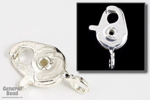 12mm Silver Crab Claw Clasp #XCLC034-General Bead