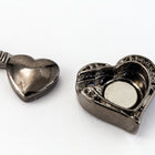 19mm Gunmetal Heart Magnetic Clasp #CLC182-General Bead