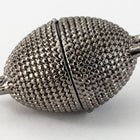 21mm x 11mm Gunmetal Oval Studded Magnetic Clasp #CLC183-General Bead