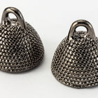 21mm x 11mm Gunmetal Oval Studded Magnetic Clasp #CLC183-General Bead