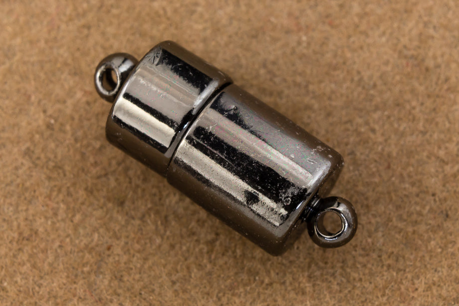17mm x 7mm Gunmetal Magnetic Barrel Clasp #CLC186