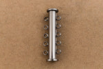 30mm x 10mm Gunmetal 5 Loop Magnetic Slide Clasp #CLC190-General Bead