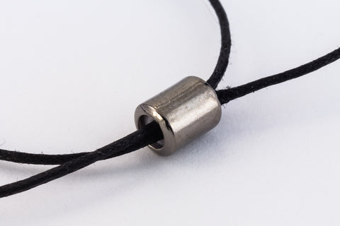 7mm x 5mm Gunmetal String-On Clasp #CLC191-General Bead