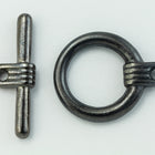 16mm Gunmetal Art Deco Toggle Clasp #CLC206-General Bead