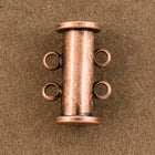 14mm x 10mm Antique Copper 2 Loop Magnetic Slide Clasp #CLD187-General Bead