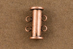 14mm x 10mm Antique Copper 2 Loop Magnetic Slide Clasp #CLD187-General Bead