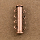 26mm x 10mm Antique Copper 4 Loop Magnetic Slide Clasp #CLD189-General Bead