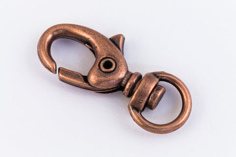 30mm x 15mm Antique Copper Swivel Lobster Clasp #CLD200-General Bead