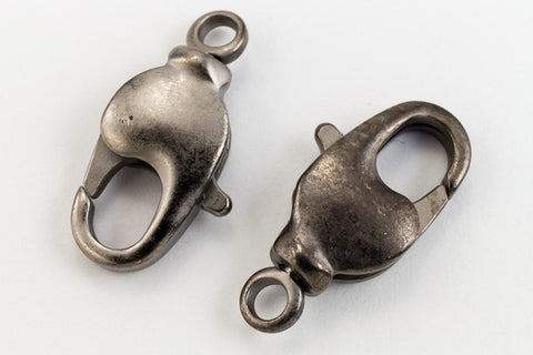 9mm x 17mm Matte Gunmetal Swivel Lobster Clasp #CLE151-General Bead