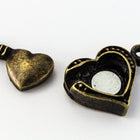 19mm Antique Brass Heart Magnetic Clasp #CLE182-General Bead