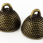 21mm x 11mm Antique Brass Oval Studded Magnetic Clasp #CLE183-General Bead