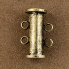 14mm x 10mm Antique Brass 2 Loop Magnetic Slide Clasp #CLE187-General Bead