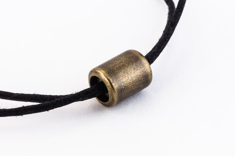 7mm x 5mm Antique Brass String-On Clasp #CLE191-General Bead