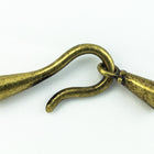 24mm Antique Brass Hook and Eye Clasp #CLE209-General Bead