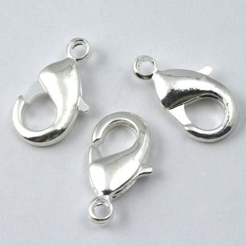 15mm Silver Tone Lobster Clasp #CLF011-General Bead